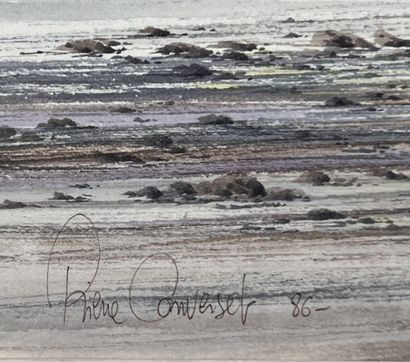 Pierre CONVERSET (1956)
The boat at low tide
Watercolor,...