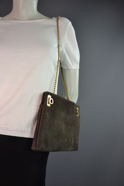 SALVATORE FERRAGAMO Sac à main en cuir velours...