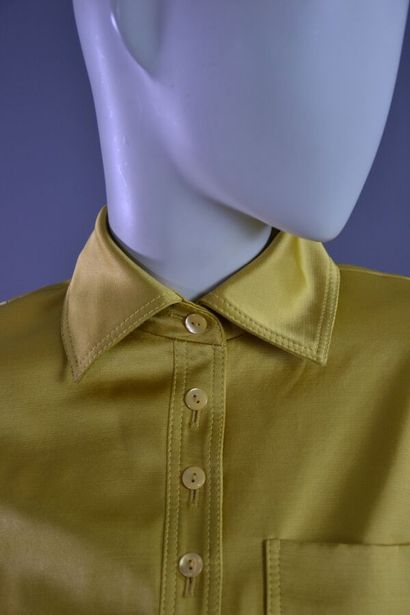 CHRISTIAN DIOR femme Veste satinée jaune...