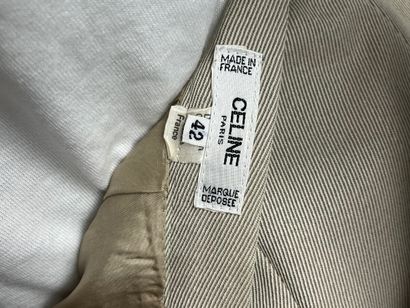 CELINE PARIS Ensemble tailleur saharienne...