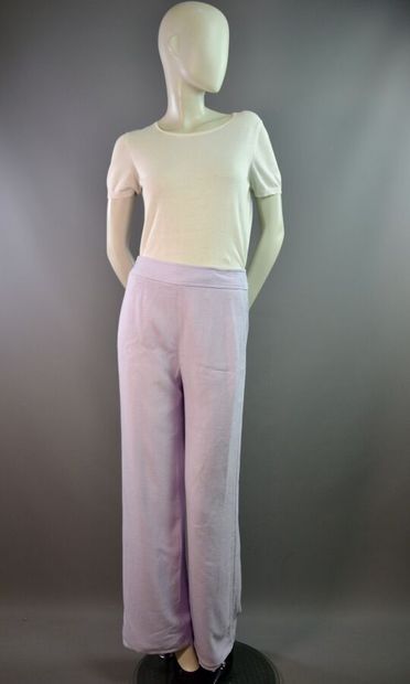 COURREGES Paris Pantalon en toile mauve -...
