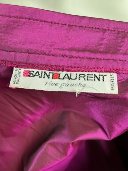 SAINT LAURENT Rive Gauche Jupe en taffetas...