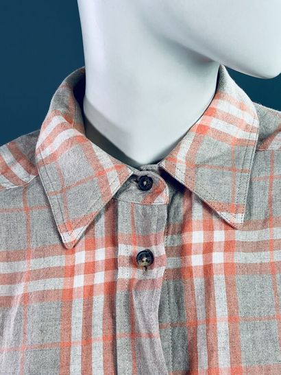 BURBERRY Lot de 2 robes chemises en coton...
