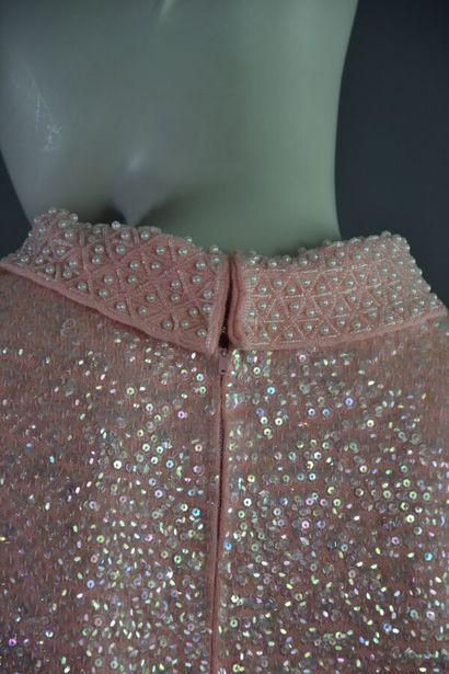 TED LAPIDUS Top sans manches en laine rose...
