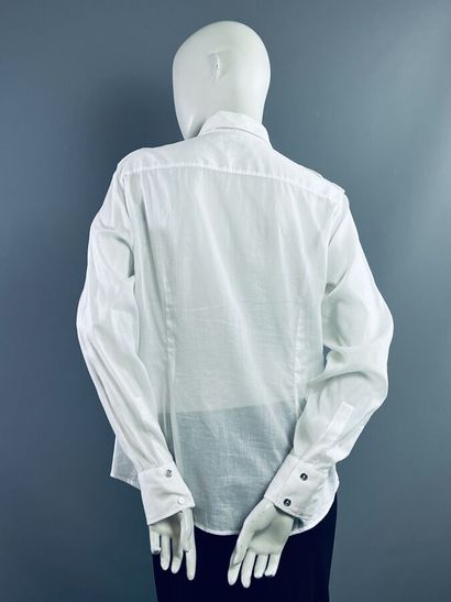 BURBERRY Lot de 2 chemisiers voile de coton...