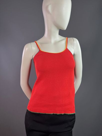Saint Laurent Rive Gauche - débardeur rouge...
