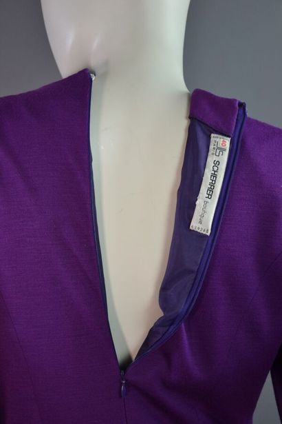 JEAN LOUIS SCHERRER Robe en laine jersey...