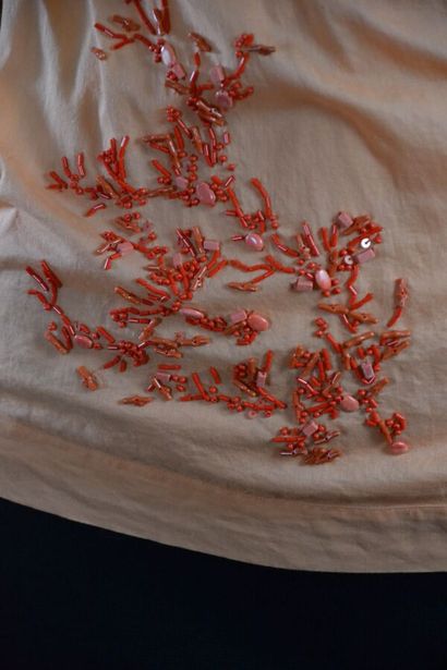 CHRISTIAN DIOR Boutique Top en coton corail...