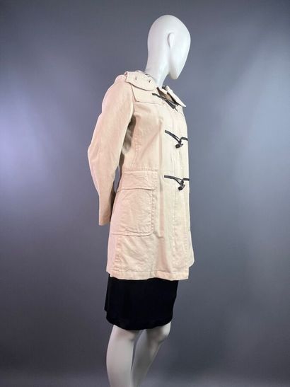 BURBERRY femme Manteau duffle-coat en toile...