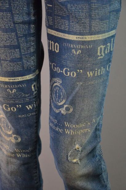 JOHN GALLIANO femme Denim stretch impression...