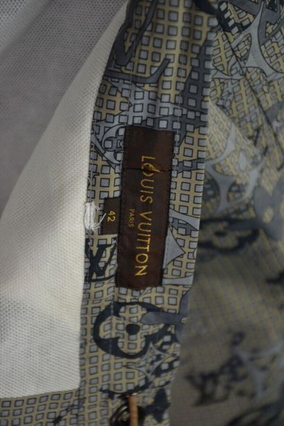 LOUIS VUITTON homme Short de bain en toile...