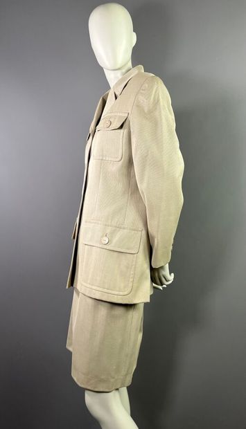 CELINE PARIS Ensemble tailleur saharienne...