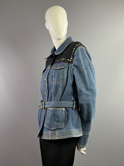 LOUIS VUITTON Paris Veste denim et laine...