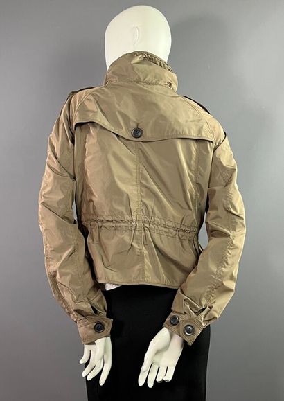 BURBERRY Manteau en toile imperméable marron...