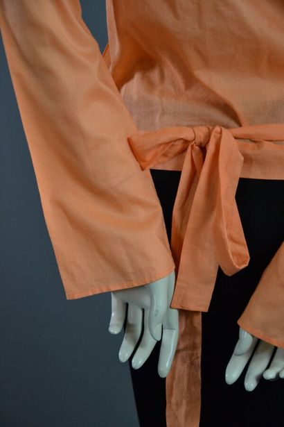 CHRISTIAN DIOR Boutique Top en coton corail...