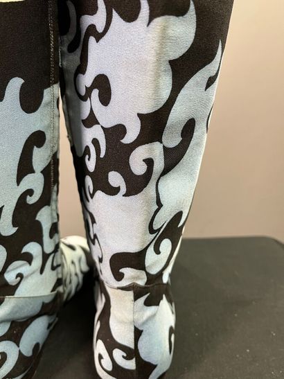 LEONARD PARIS Bottes en soie psychédélique...
