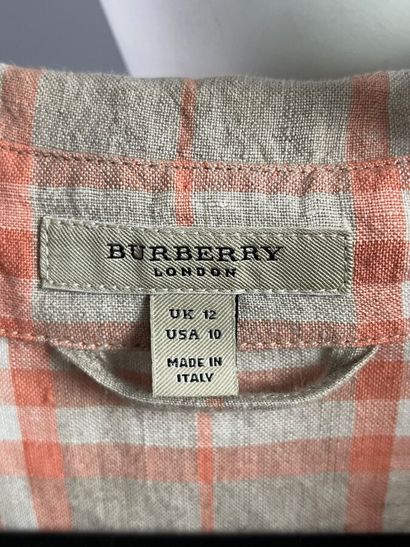 BURBERRY Lot de 2 robes chemises en coton...