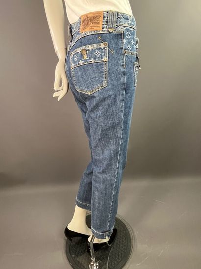 LOUIS VUITTON Paris pantalon denim monogram...