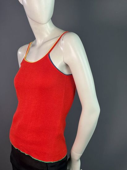 Saint Laurent Rive Gauche - débardeur rouge...