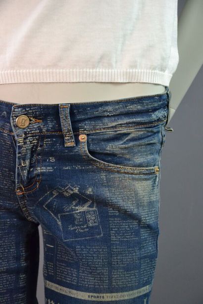JOHN GALLIANO femme Denim stretch impression...