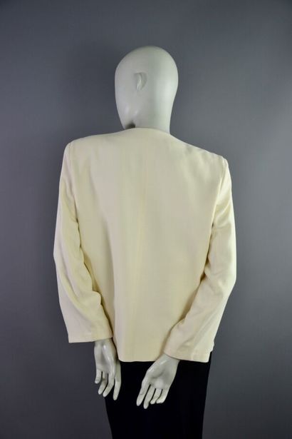 PIERRE CARDIN Paris Veste en laine ivoire...