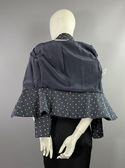 CHRISTIAN DIOR Paris Veste tailleur bar bleu...