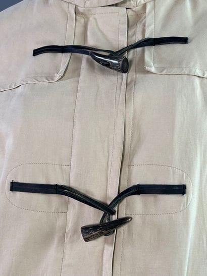 BURBERRY femme Manteau duffle-coat en toile...