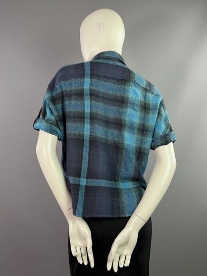 BURBERRY lot de deux chemises Tartan beige...