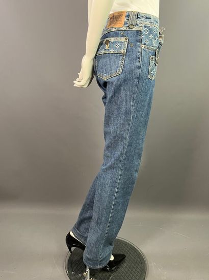 LOUIS VUITTON Paris pantalon denim monogram...