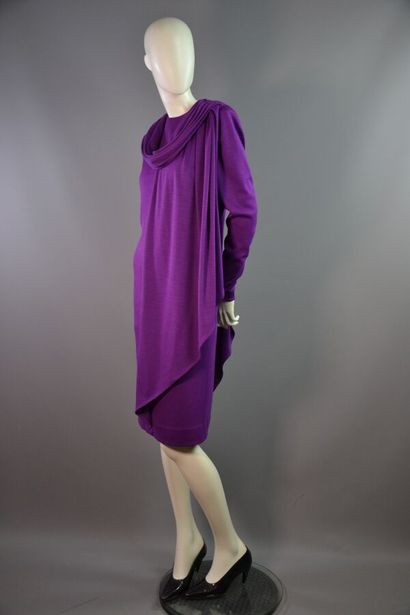 JEAN LOUIS SCHERRER Robe en laine jersey...