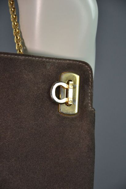 SALVATORE FERRAGAMO Sac à main en cuir velours...