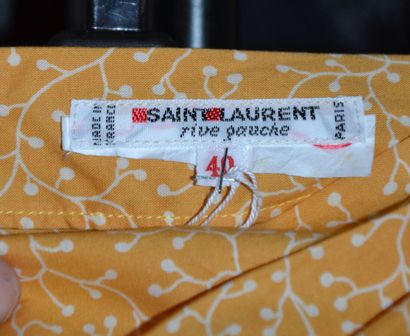 SAINT LAURENT Rive Gauche Chemisier en coton...