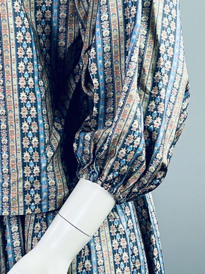 SAINT LAURENT Rive Gauche Ensemble jupe en...