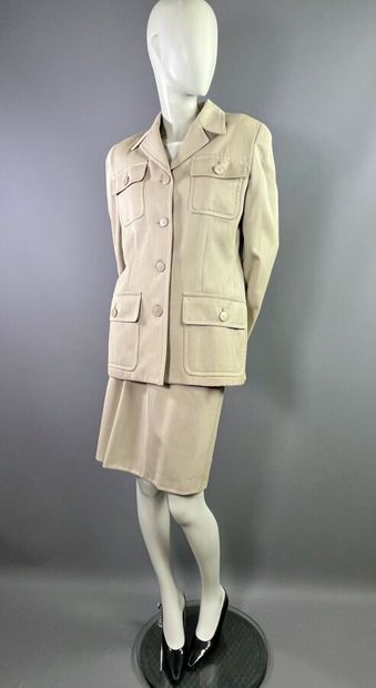 CELINE PARIS Ensemble tailleur saharienne...