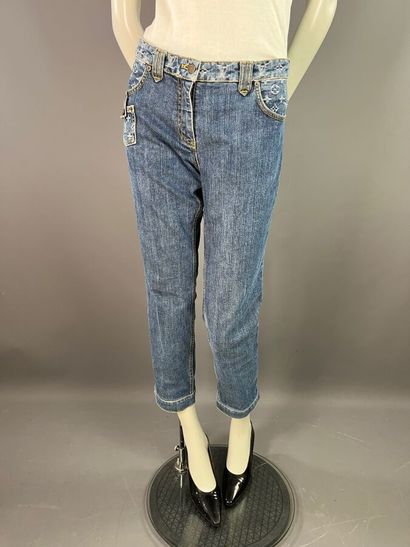 LOUIS VUITTON Paris pantalon denim monogram...