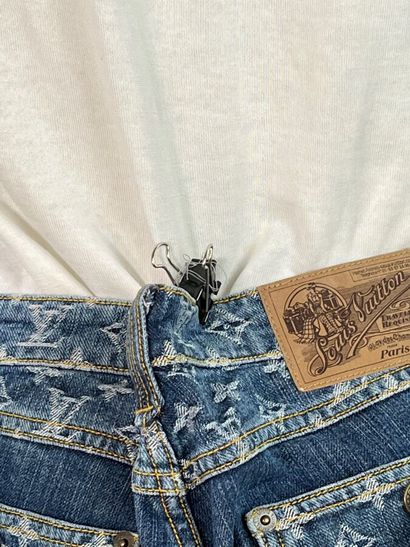 LOUIS VUITTON Paris pantalon denim monogram...