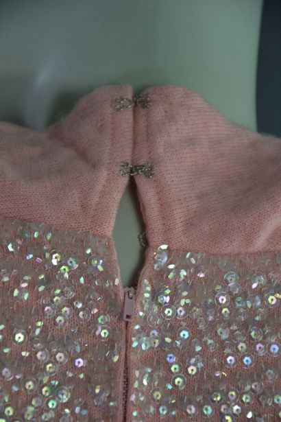 TED LAPIDUS Top sans manches en laine rose...