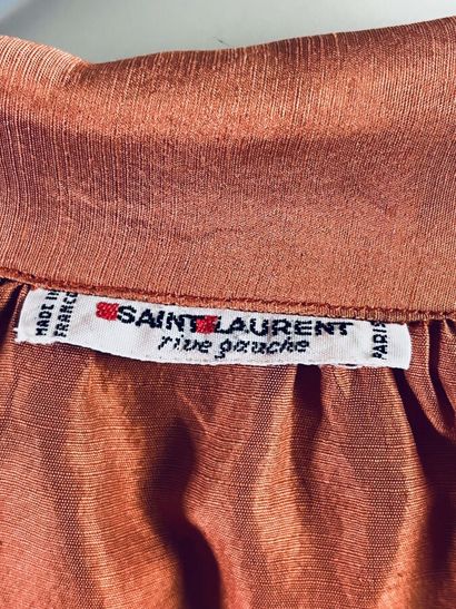 SAINT LAURENT Rive Gauche - Blouse en soie...