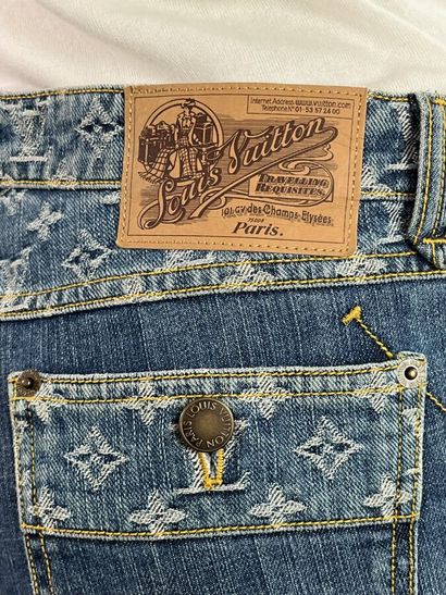 LOUIS VUITTON Paris pantalon denim monogram...