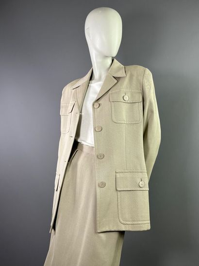 CELINE PARIS Ensemble tailleur saharienne...