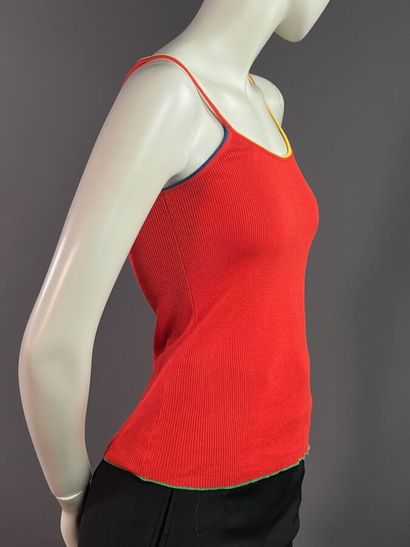 Saint Laurent Rive Gauche - débardeur rouge...