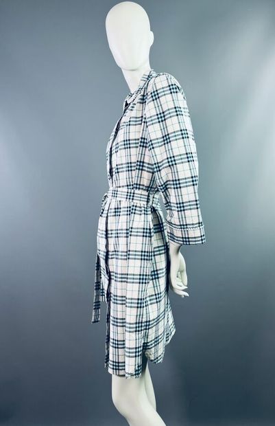 BURBERRY Lot de 2 robes chemises en coton...