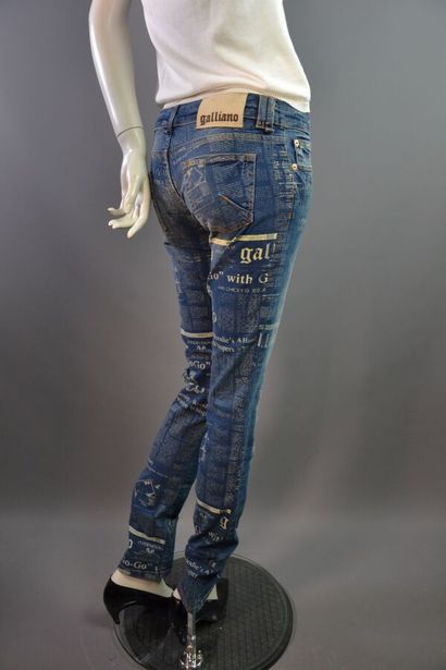 JOHN GALLIANO femme Denim stretch impression...