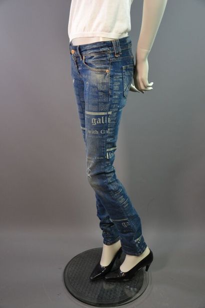 JOHN GALLIANO femme Denim stretch impression...