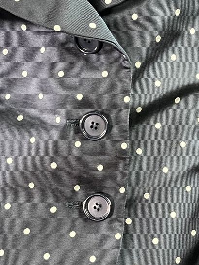 CHRISTIAN DIOR Paris Veste tailleur bar bleu...