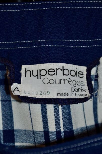 COURRÈGES HYPERBOLE Jupe trapèze en coton...