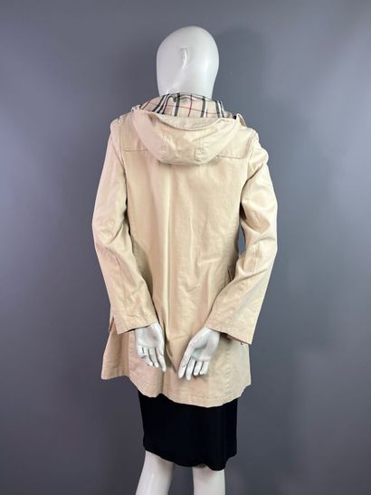 BURBERRY femme Manteau duffle-coat en toile...
