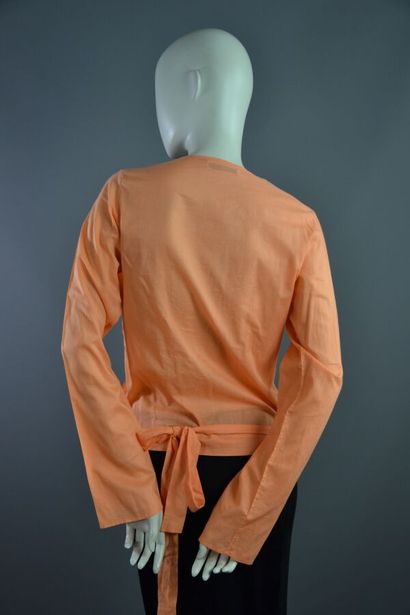 CHRISTIAN DIOR Boutique Top en coton corail...
