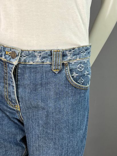 LOUIS VUITTON Paris pantalon denim monogram...