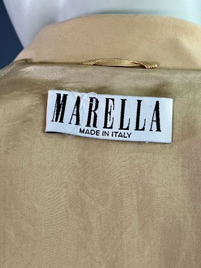 MARELLA Trench imperméable en toile peau...